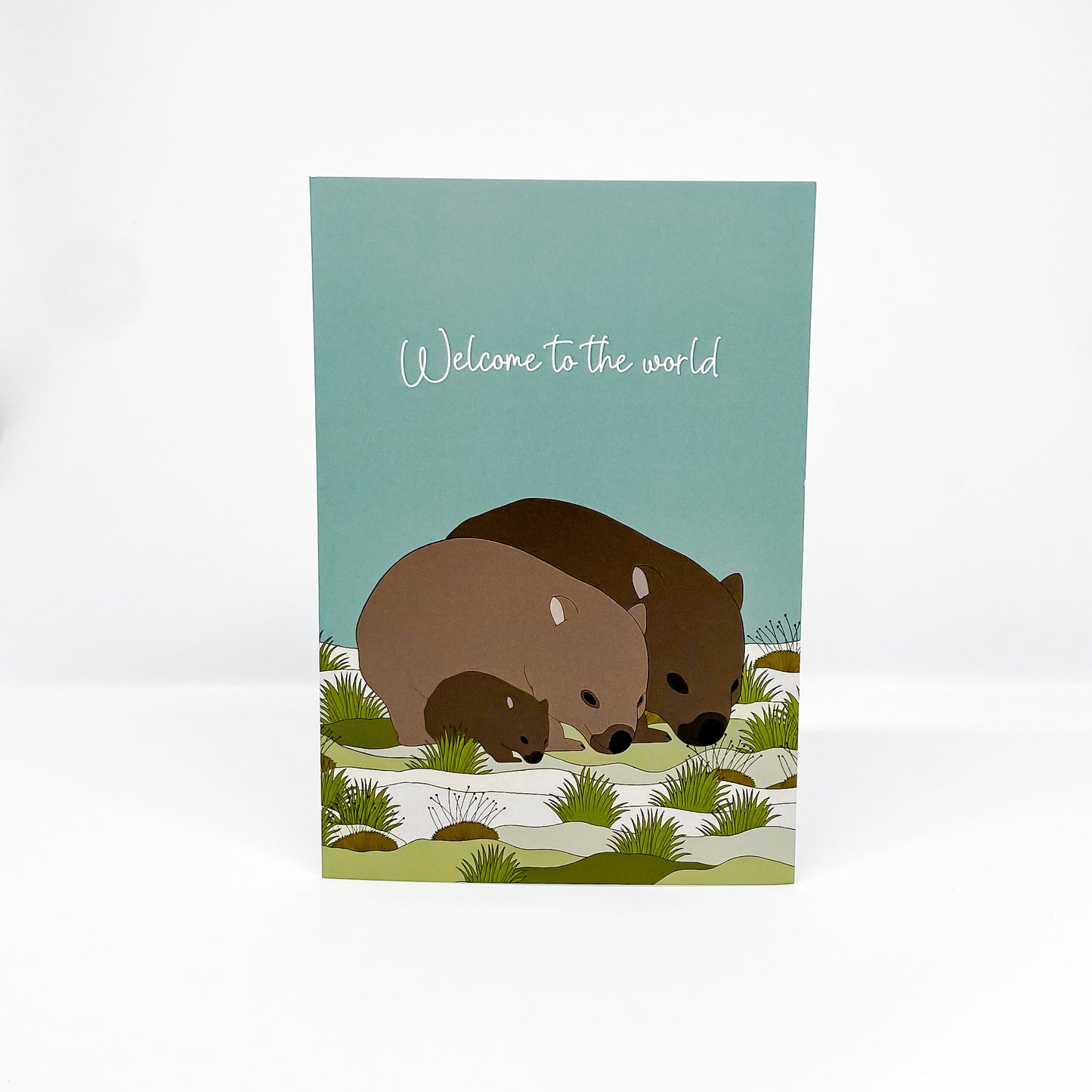 Welcome to the World - Baby Wombat Card
