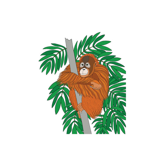 A-Z Orangutan Art Print
