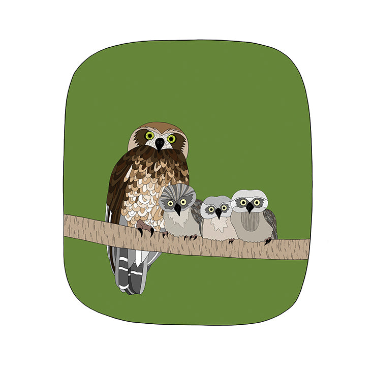 Baby Owl Art Print