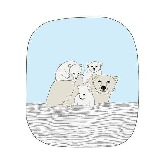 Baby Polar Bear Art Print
