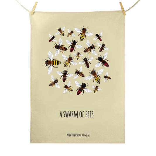 Swarm of Bees Tea Towel