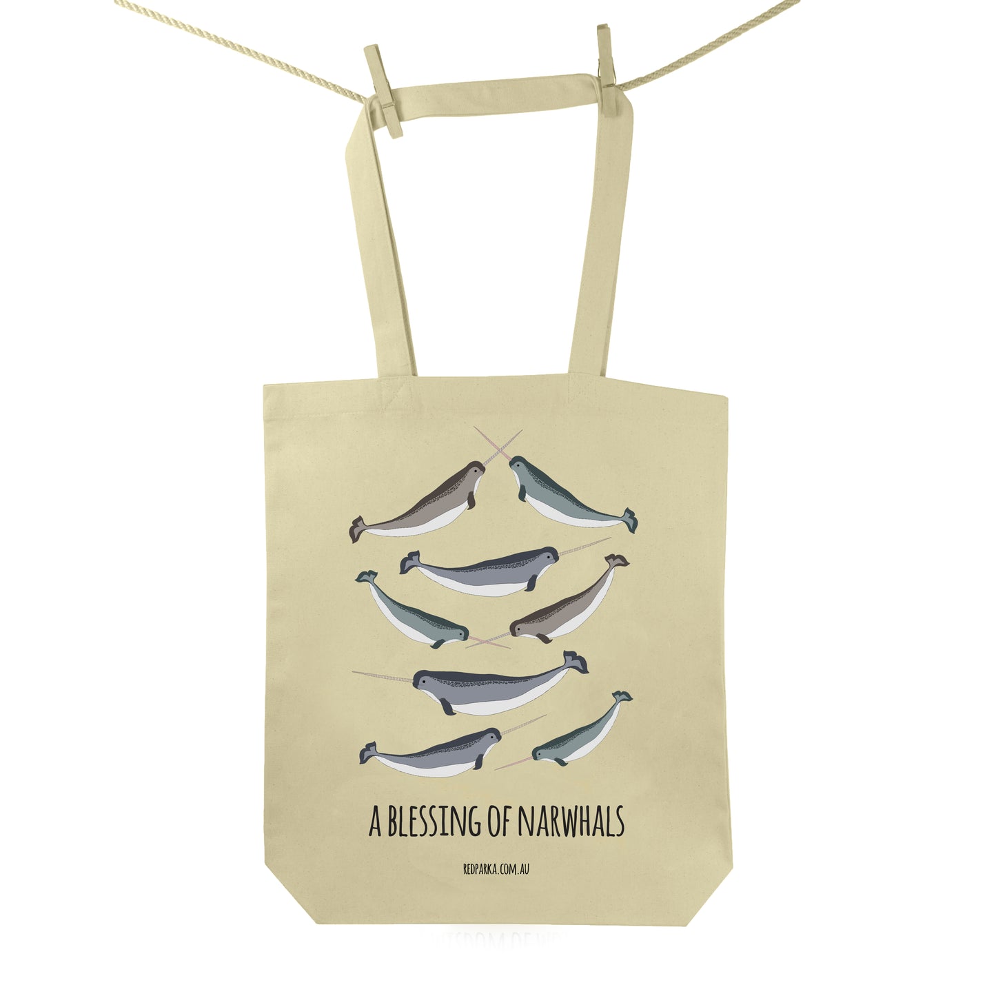 Blessing of Narwhals Tote Bag