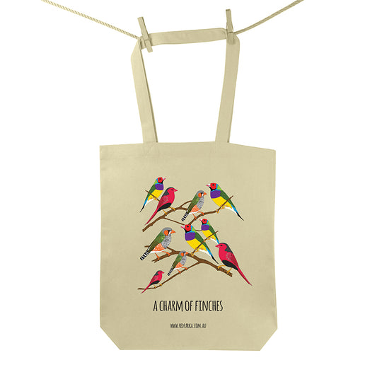 Charm of Finches Tote Bag