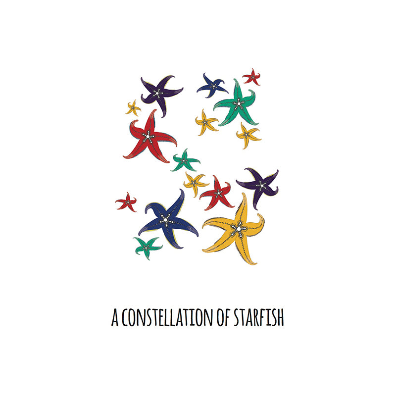 A Constellation of Starfish Art Print