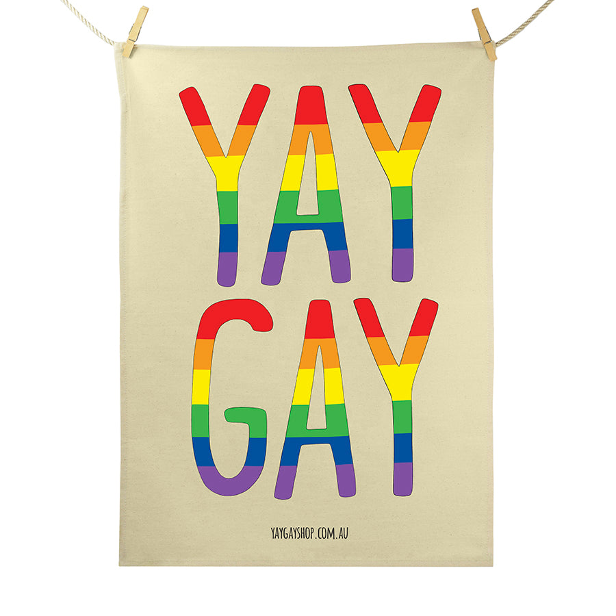 Yay Gay Tea Towel